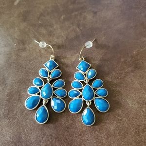 Blue dangle earrings